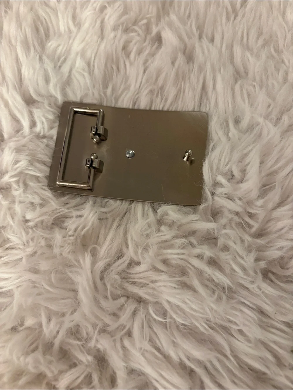 Silver Crystal-Embellished Belt Buckle